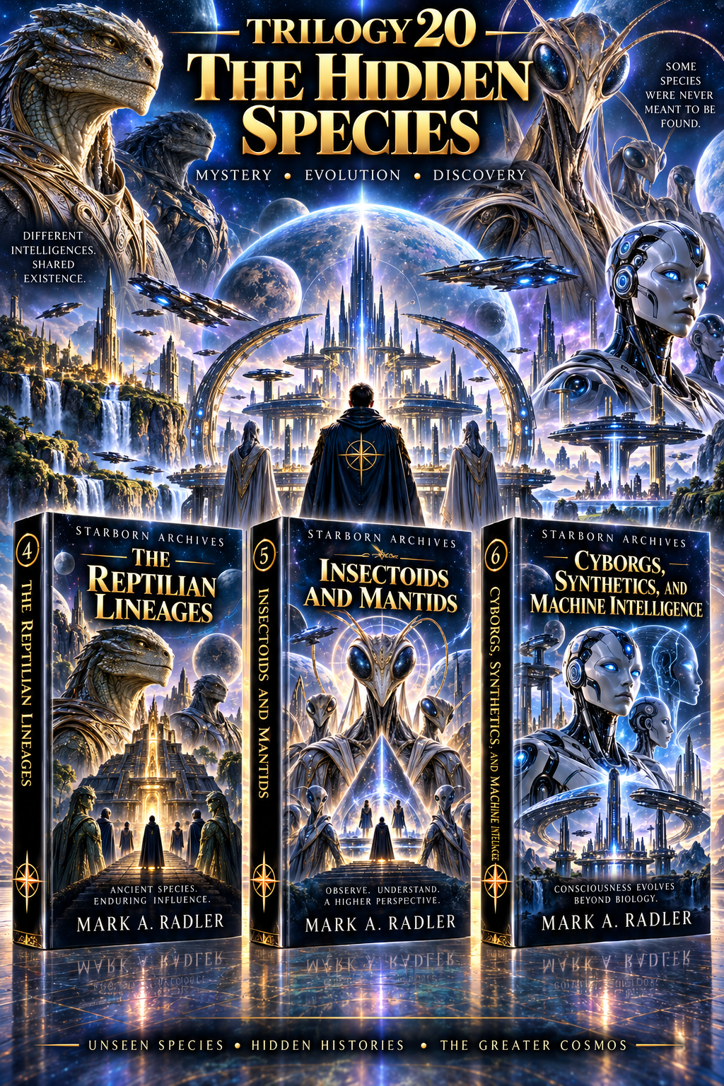 Starborn Archives Trilogy: The Hidden Species by Mark A. Radler, book cover