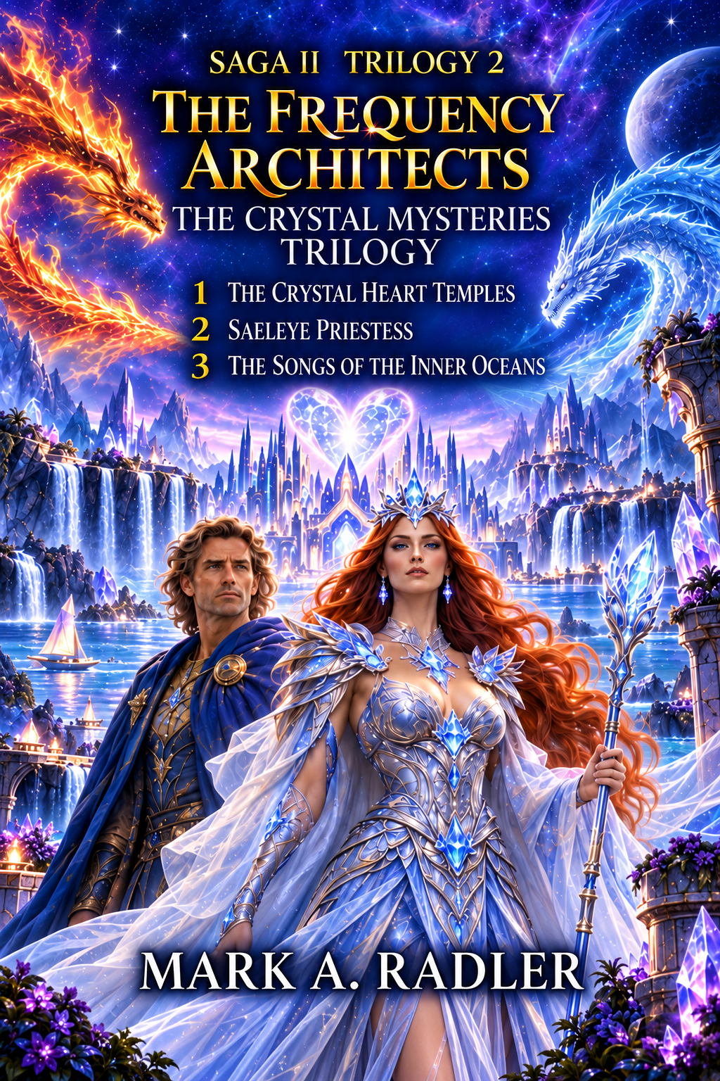 The Frequency Architects Trilogy: The Crystal Mysteries by Mark A. Radler, book cover