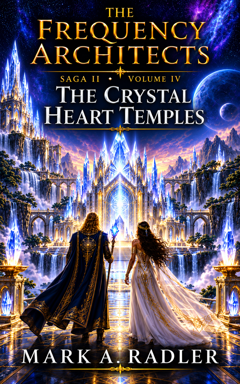 The Crystal Heart Temples - The Frequency Architects by Mark A. Radler, book cover