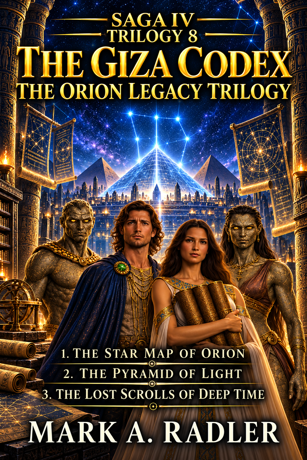 The Giza Codex: The Orion Legacy Trilogy by Mark A. Radler, book cover