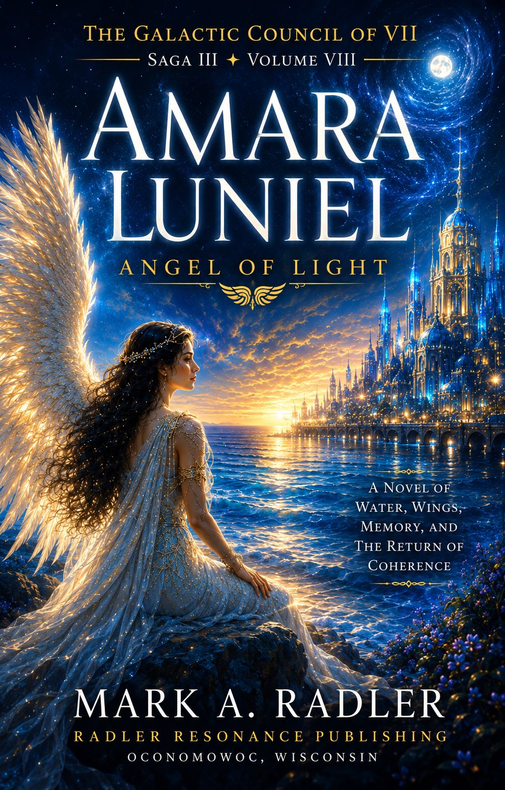 The Galactic Council of VII: Amara Luniel by Mark A. Radler, book cover