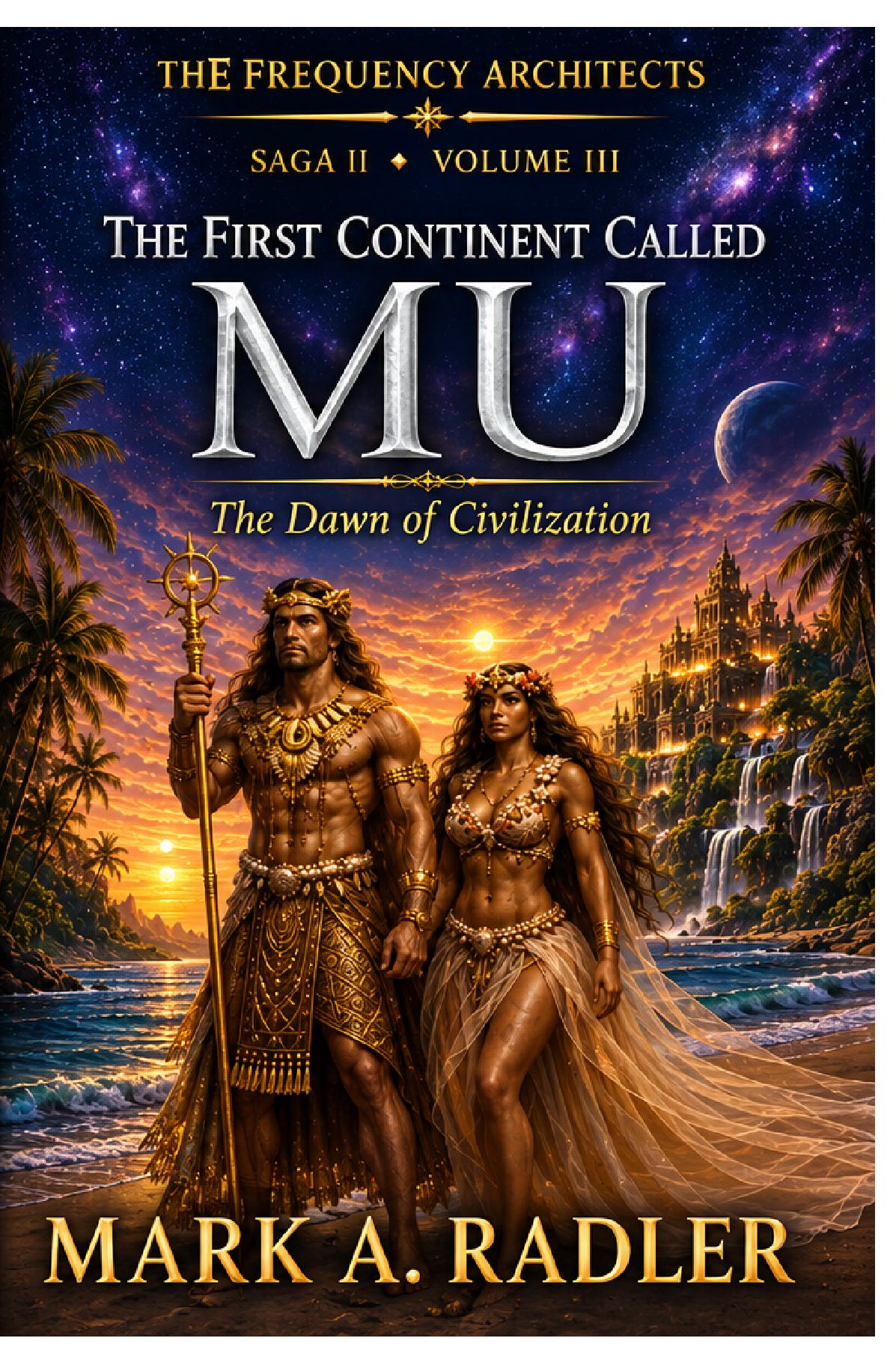 The Frequency Architects: The First Continent Called Mu by Mark A. Radler, book cover