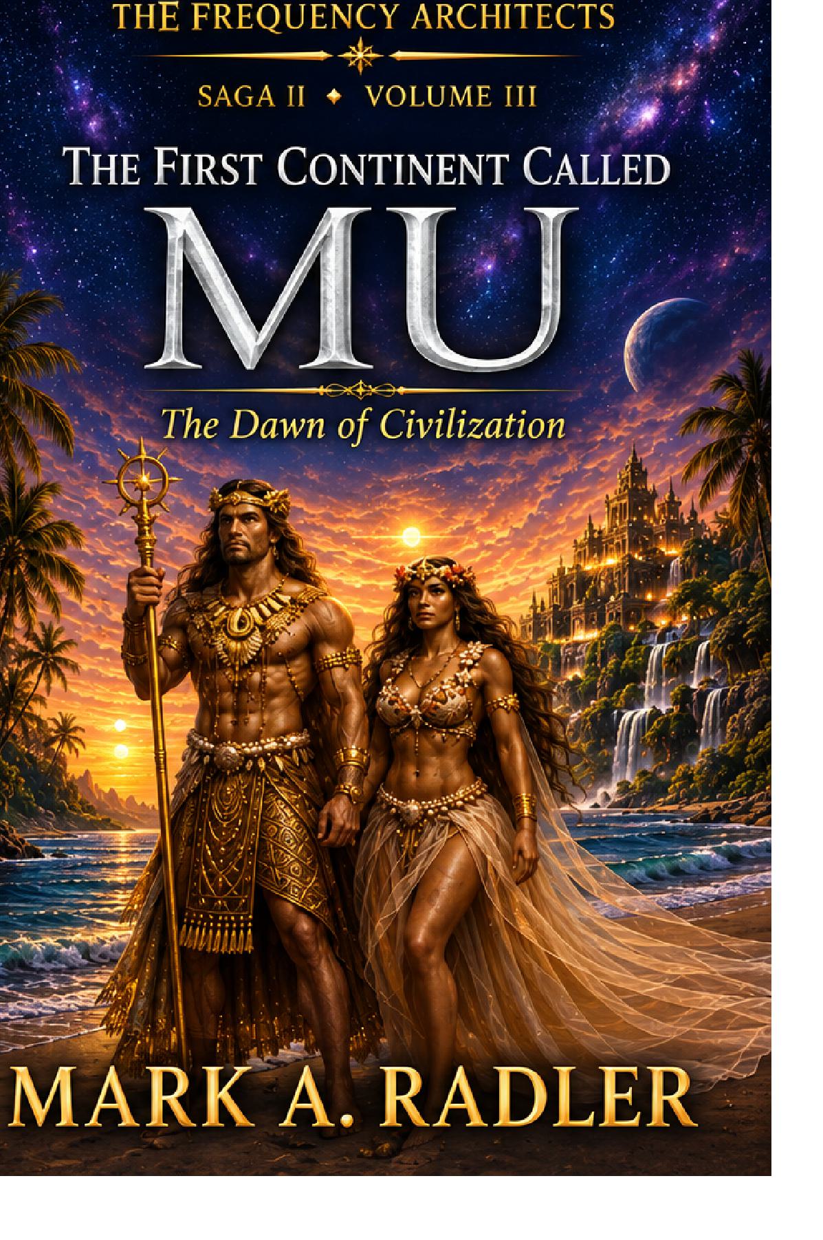 The Frequency Architects: The First Continent Called Mu by Mark A. Radler, book cover