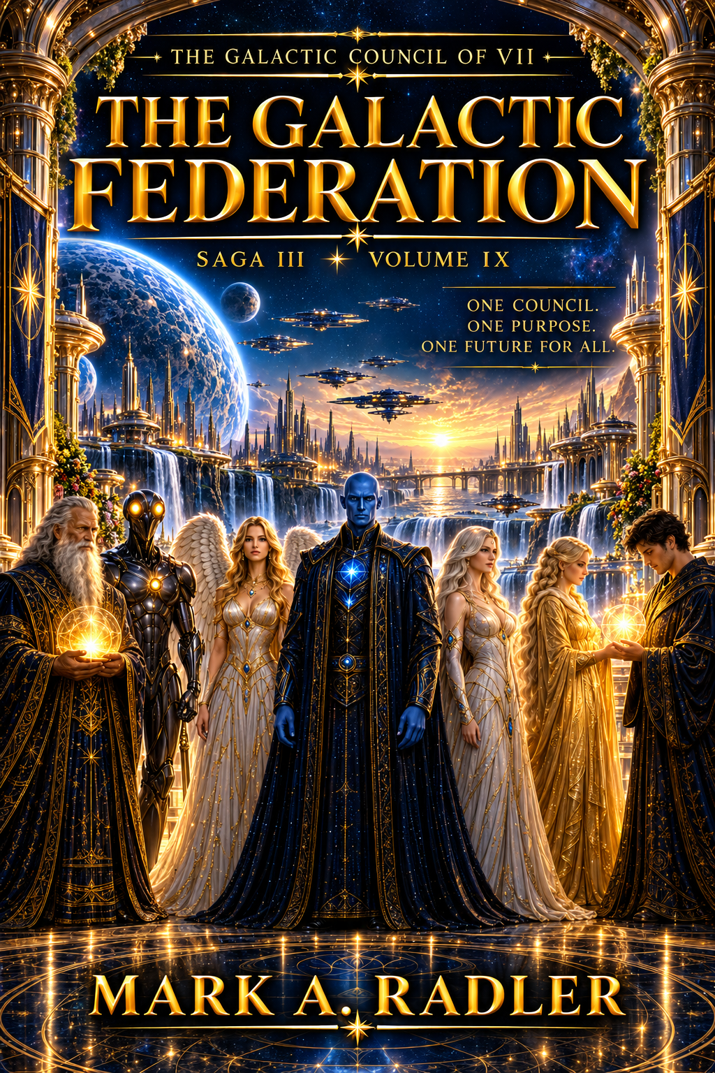 The Galactic Council of VII: The Galactic Federation by Mark A. Radler, book cover