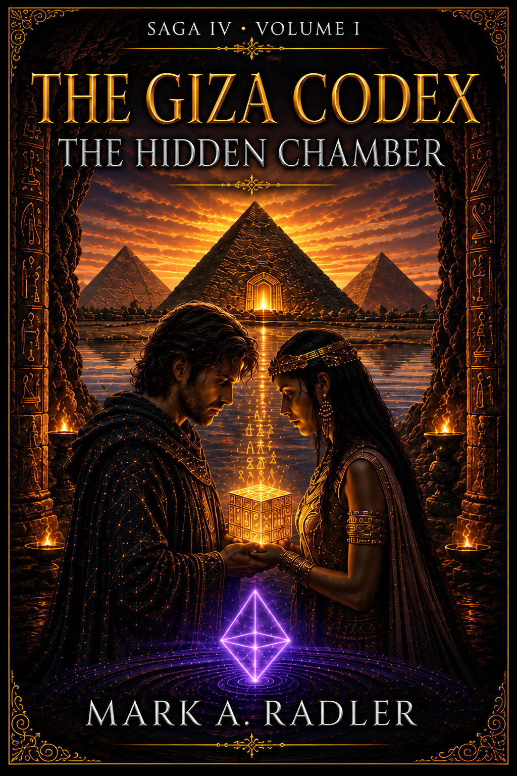 The Giza Codex: The Hidden Chamber by Mark A. Radler, book cover