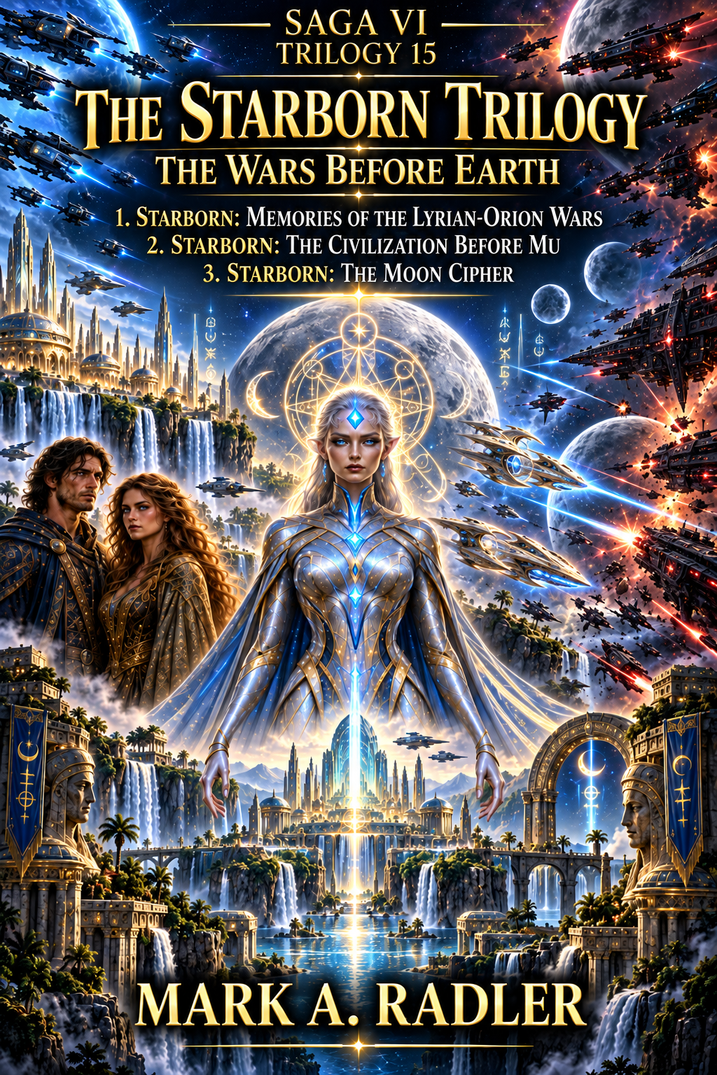 The Starborn Trilogy: The Wars Before Earth by Mark A. Radler, book cover